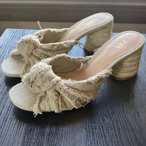 Zara heeled sandal/clog